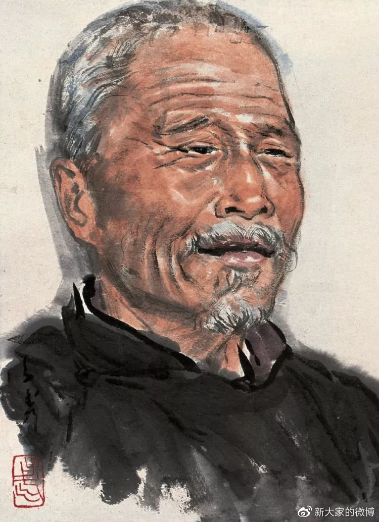 长安籍国画大师王子武笔下的长安老人