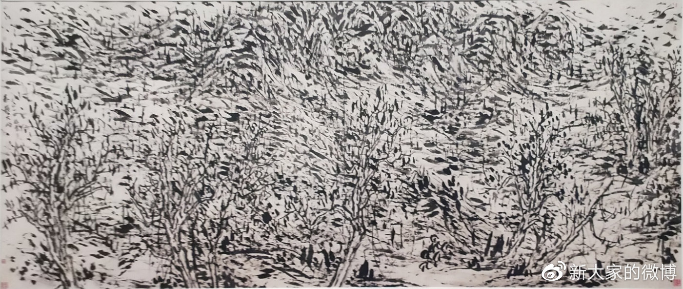 长安籍山水画大家崔振宽作品《秦岭》